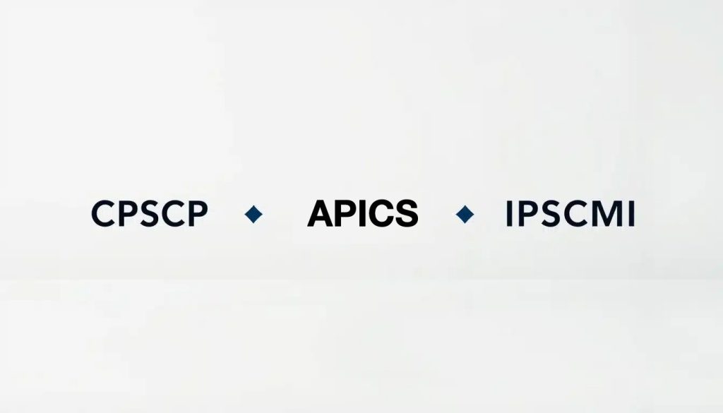 CPSCP vs APICS vs IPSCMI comparison